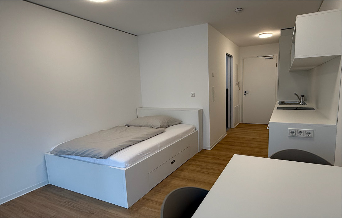 Single-Apartment im 1. Obergeschoss der RW63 – Innenansicht 1 von 5