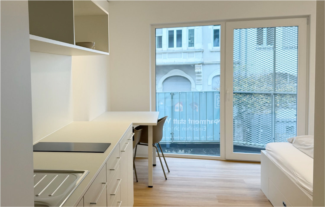 Single-Apartment im 1. Obergeschoss der RW63 – Innenansicht 2 von 5