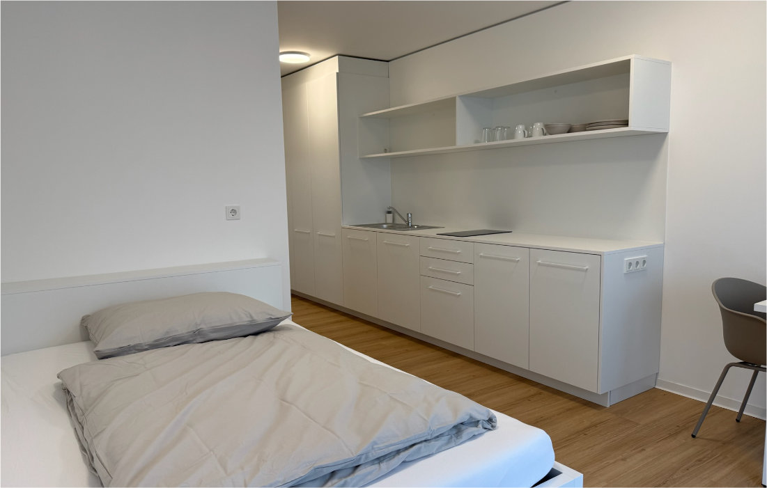 Single-Apartment im 2. Obergeschoss der RW63 – Innenansicht 1 von 5