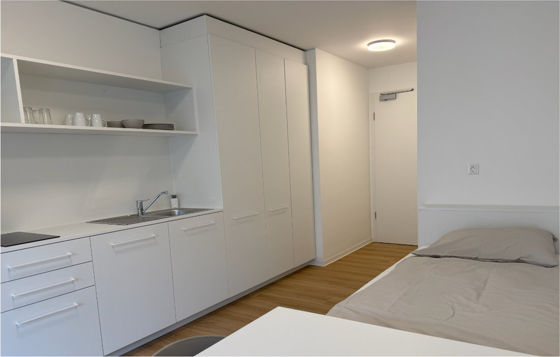 Single-Apartment im 2. Obergeschoss der RW63 – Innenansicht 1 von 5