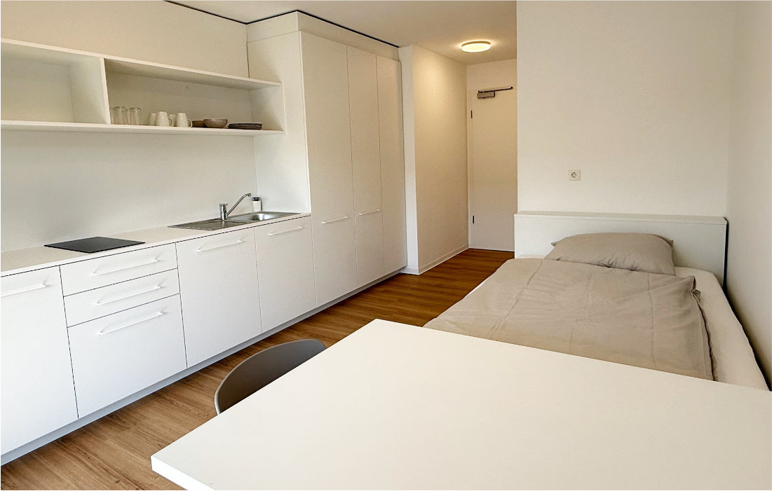 Single-Apartment im 3. Obergeschoss der RW63 – Innenansicht 1 von 5