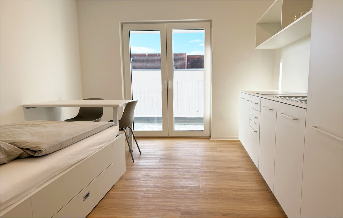 Single-Apartment im 4. Obergeschoss der RW63 – Innenansicht 1 von 5