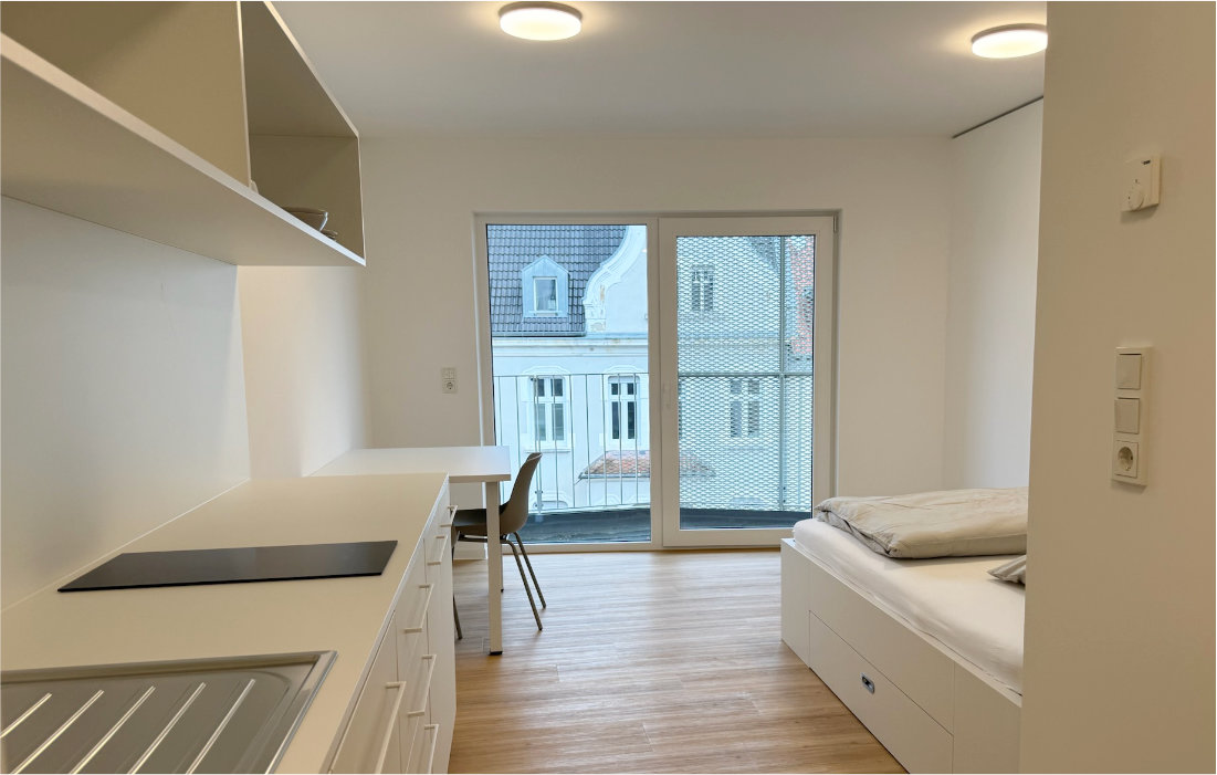 Single-Apartment im 5. Obergeschoss der RW63 – Innenansicht 1 von 5