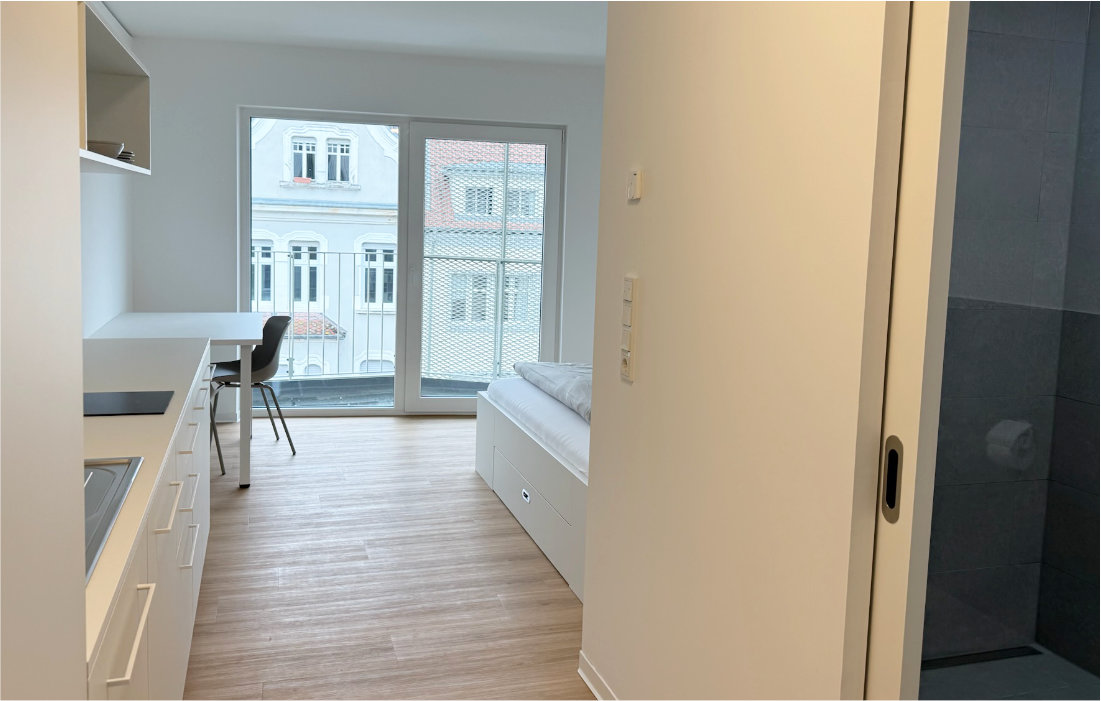 Single-Apartment im 5. Obergeschoss der RW63 – Innenansicht 1 von 5