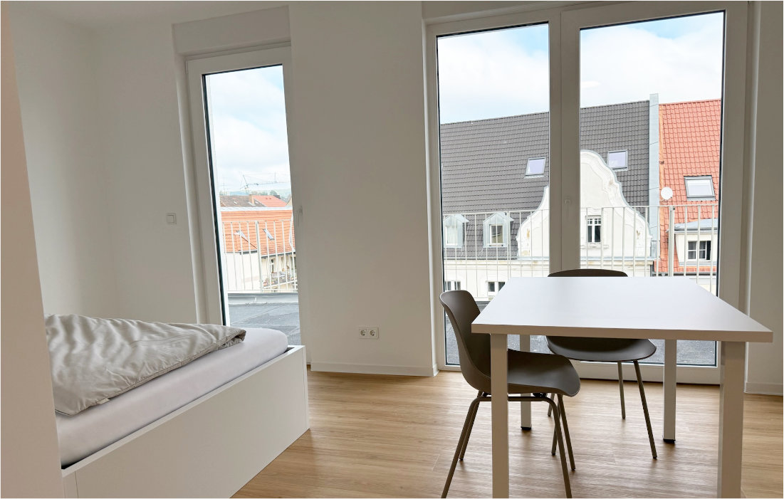 Single-Apartment im Dachgeschoss der RW63 – Innenansicht 1 von 5