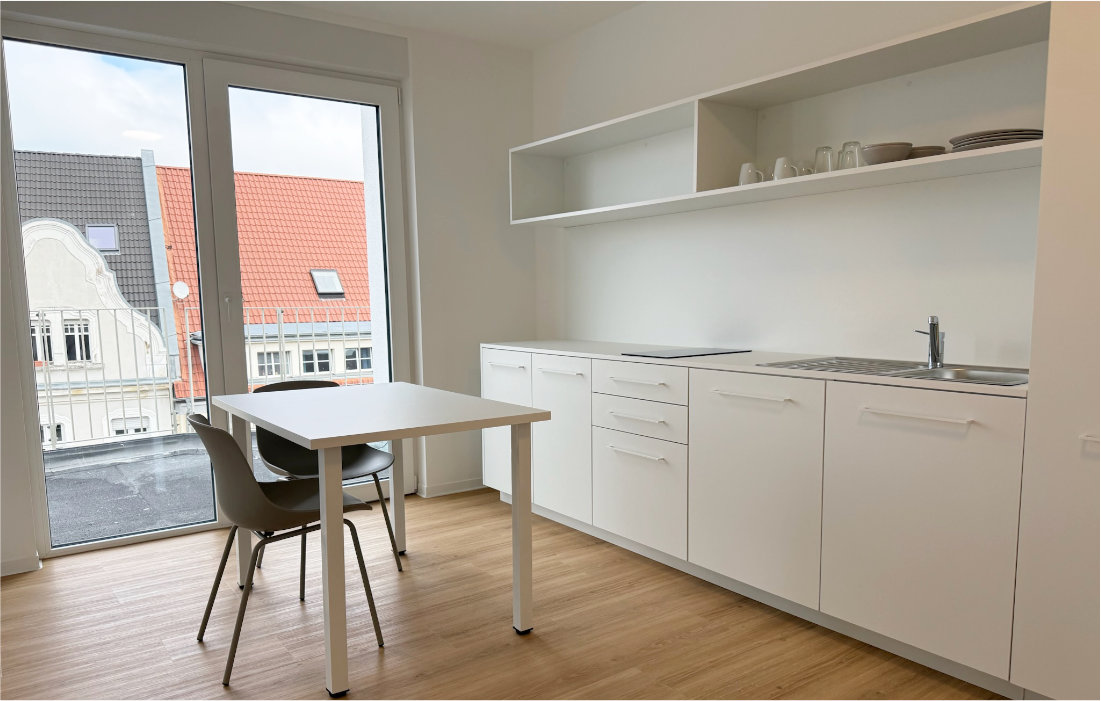Single-Apartment im Dachgeschoss der RW63 – Innenansicht 2 von 5