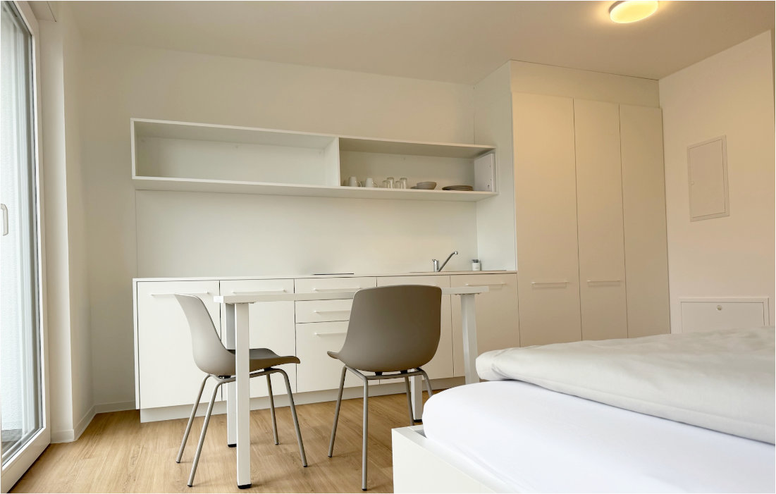 Single-Apartment im Dachgeschoss der RW63 – Innenansicht 3 von 5