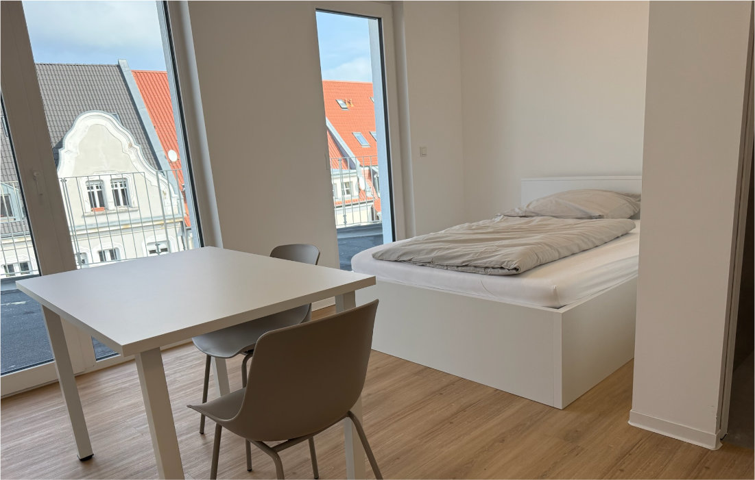 Single-Apartment im Dachgeschoss der RW63 – Innenansicht 1 von 5