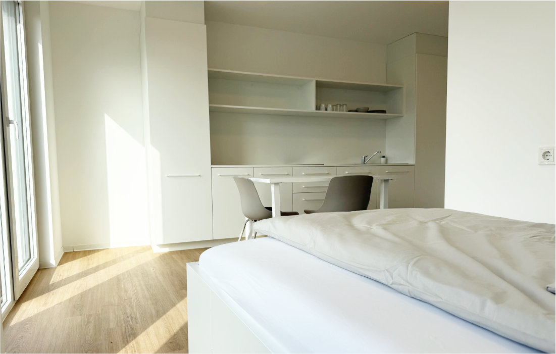 Single-Apartment im Dachgeschoss der RW63 – Innenansicht 2 von 5